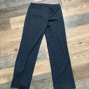 Lafayette 148 Dress Pants Womens Dark Grey 6  Straight Leg Wool  L 33
